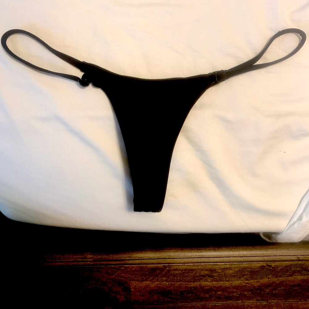 Boutine LA black Minimal size small bikini bottom.